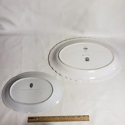 Lot of 2 Platters - Pier 1 and Royal Kent