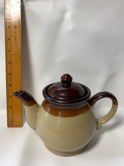 Lot of Tri Glazed Ceramic Bowl and Teapot