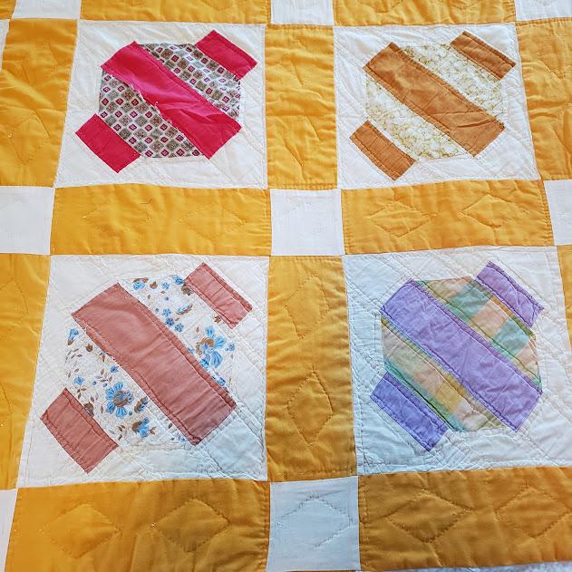 Large Vintage Handmade Quilt