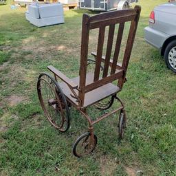 Antique Wheelchair By The Colson Co