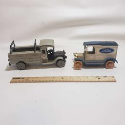 Lot of 2 Cast Iron Toy Trucks