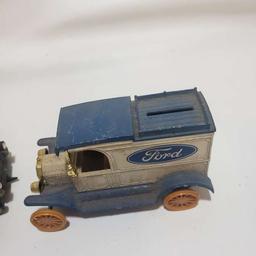 Lot of 2 Cast Iron Toy Trucks