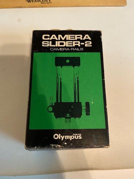 Vintage Olympus Camera Accessories -  Pen-up 3, Lens Sliders, Slide-Copier 2 & More