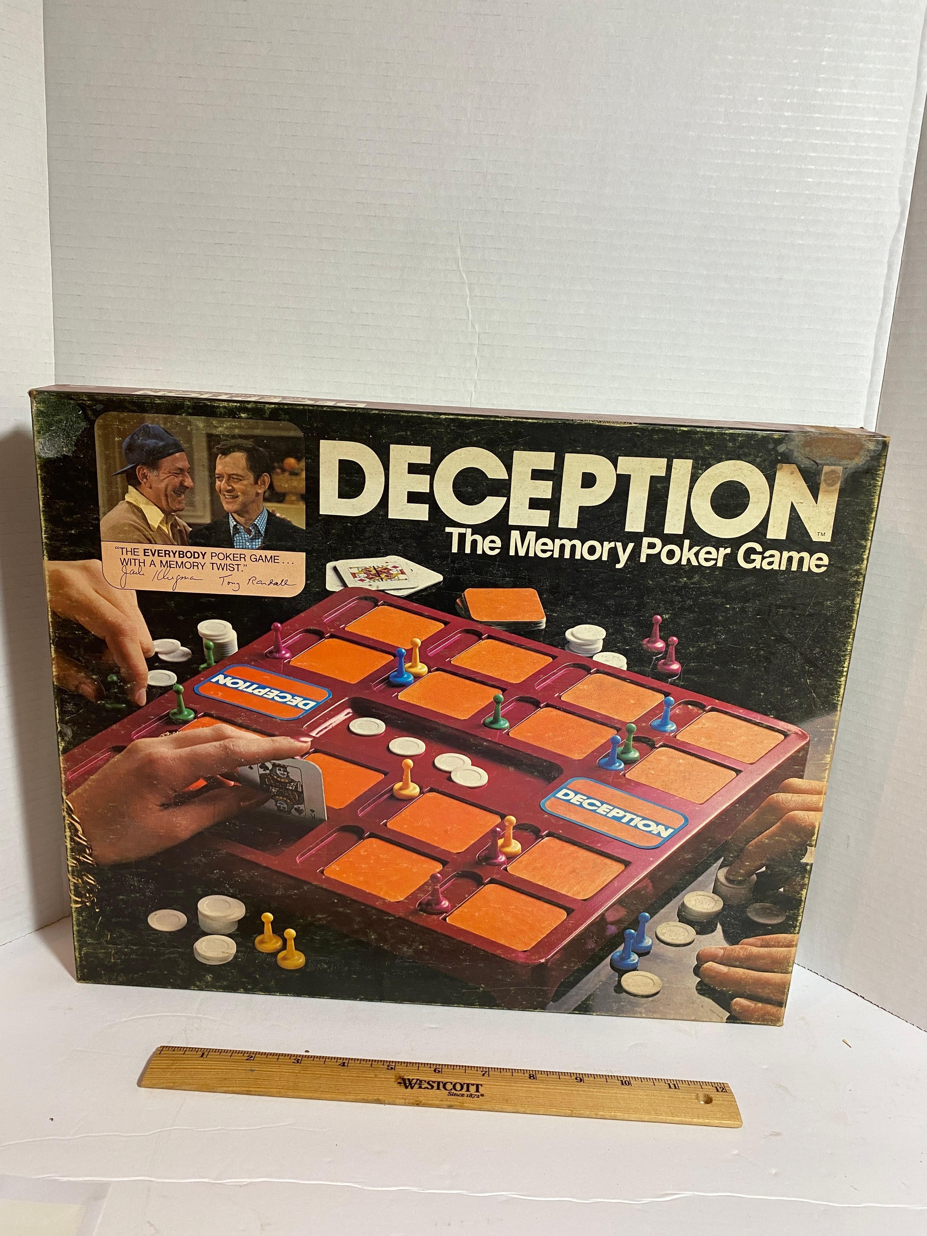 1975 Milton Bradley Deception The Memory Poker Game