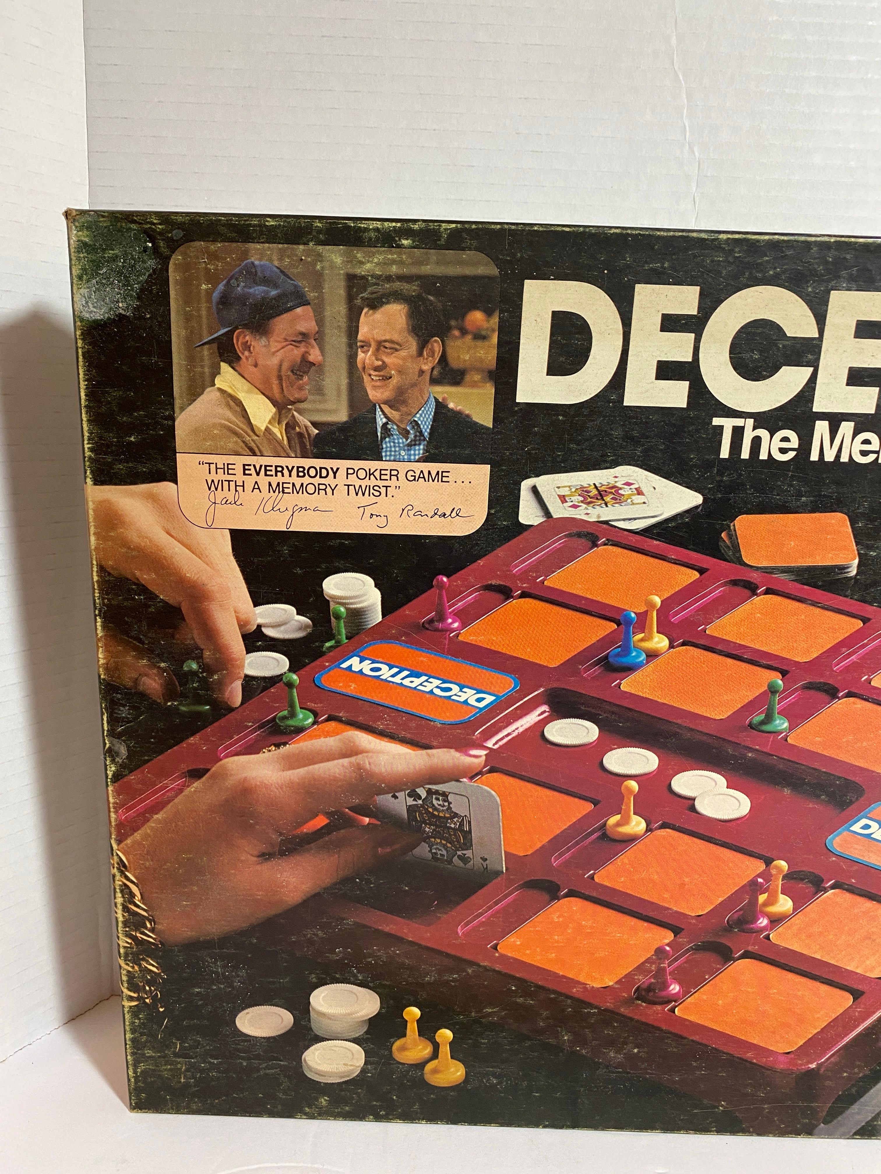 1975 Milton Bradley Deception The Memory Poker Game