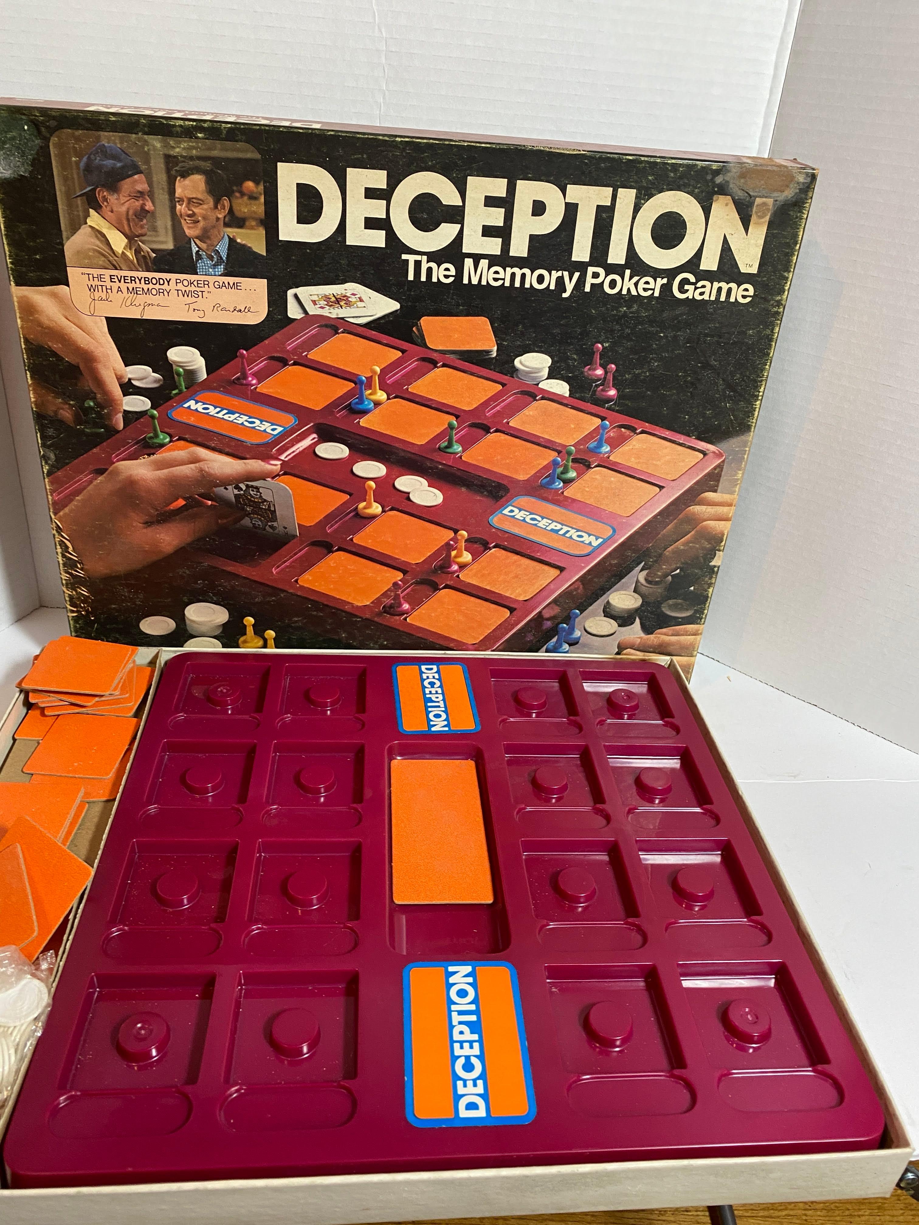 1975 Milton Bradley Deception The Memory Poker Game