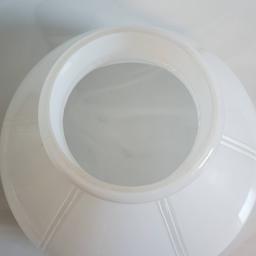 Aladdin White Glass Shade with 9.75” Fitter