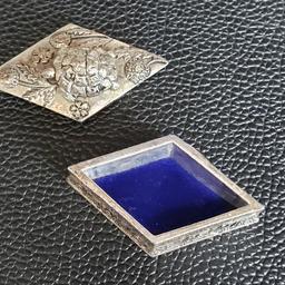 Turtle Tiny Silver Plated Trinket Box - Velvet Lined