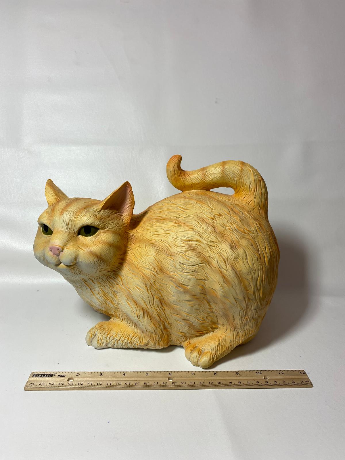 Orange Tabby Cat Butt Tissue Holder