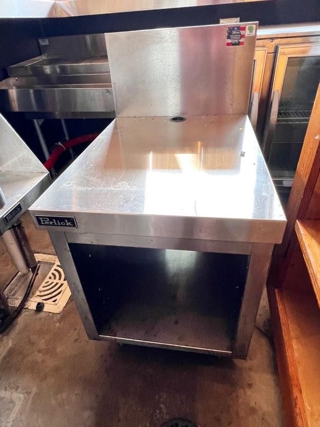 Perlick 2-Tier Stainless Steel Under Bar Workstation