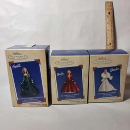 Lot of 3 Hallmark Barbie Celebration Keepsake Ornaments