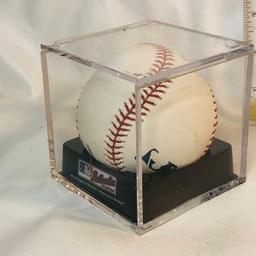 Autographed “Al Dark 48’ Roy” Baseball in Plastic Case