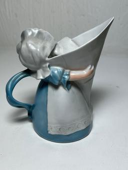 Royal Bayreuth Deponiert Porcelain Milk Maiden Creamer