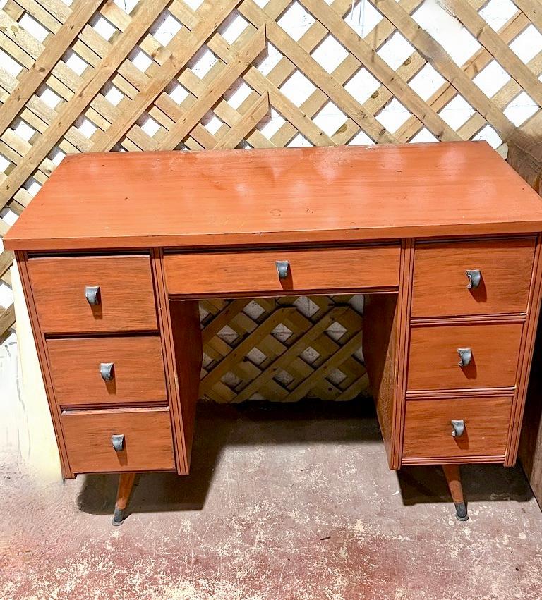 Mid-Century Modern Knee Hole Desk