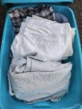 Tote Lot of Assorted Linens