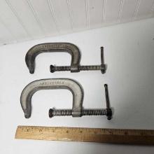 Pair of 3” C Clamps