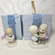 Lot of 2 Precious Moments Soldier Figurines