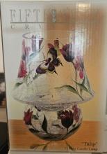 Fifth Avenue Crystal Tulip Mini Candle Lamp - New in Box
