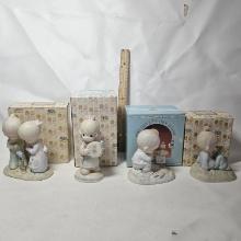 Lot of 4 Assorted Precious Moments Figurines