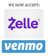 We take payments via Zelle, AtgPay, Venmo or Cash