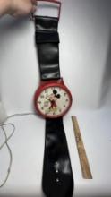 Vintage Plastic "50 Happy Years" Mickey Mouse Electric Watch Wall Clock - Welby by Elgin