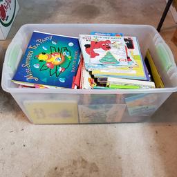 Tote of Children’s Story Books and Activity Books