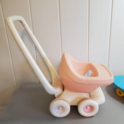 Children’s Plastic Skateboard and Little Tikes Baby Stroller (Made in USA)