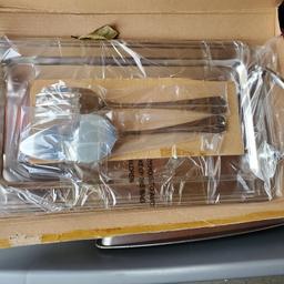 NIB Ulta Beauty Serving Tray Set, Old West Bend Lidded Pot, Mixing Bowl, Salad Spinner