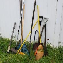 Yard Tools and Crowbar