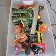 Tote of Mixed Toys