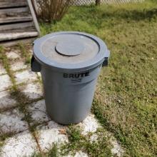 Rubbermaid Brute Lidded 32-Gallon Trash Can