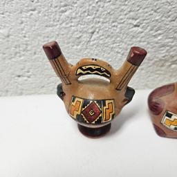 Lot of 3 Mini Southwestern Style Pottery Pieces