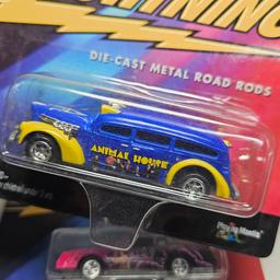 Lot of 4 Johnny Lightning Assorted Die Cast Road Rods in Original Packages