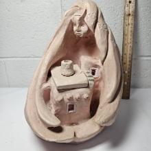 Rare Chalkware Sculpture - Child of Wind