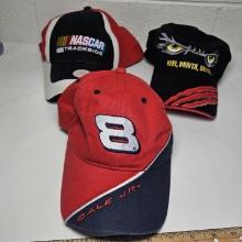 Lot of 3 Assorted NASCAR Racing Hats