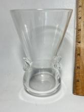 Vintage Glass Vase Signed on Bottom by Artist