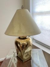 Tall Gold Lamp with Shade