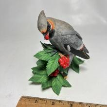 Lenox Fine Porcelain Bird Figurine - 1998 Bohemian Waxwing