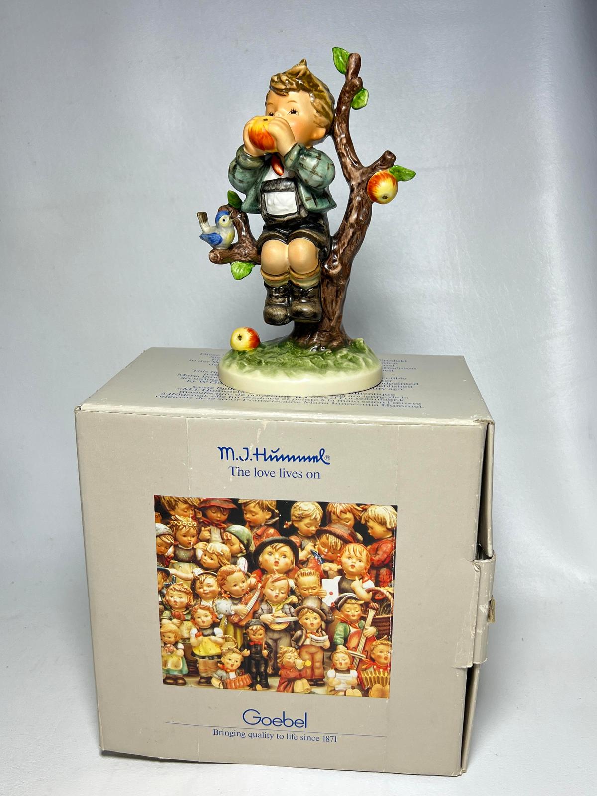 Hummel Goebel W. Germany "An Apple A Day" Figurine with Box