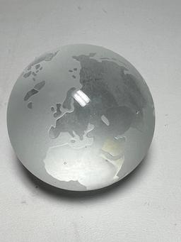 Glass Globe Paperweight