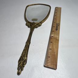 Vintage 24 Kt. Gold Plated Dresser Mirror