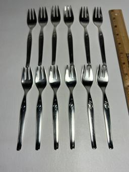 12 pc Bruckmann Sterling Silver Forks
