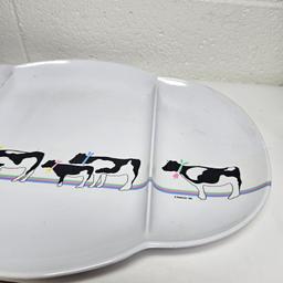 Oneida Cows Melamine Divided Tray