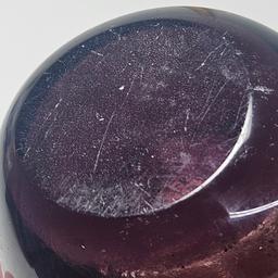 Purple Art Glass Votive Candle Holder