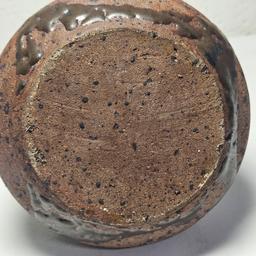 Brown Drip Glazed Pottery Jug
