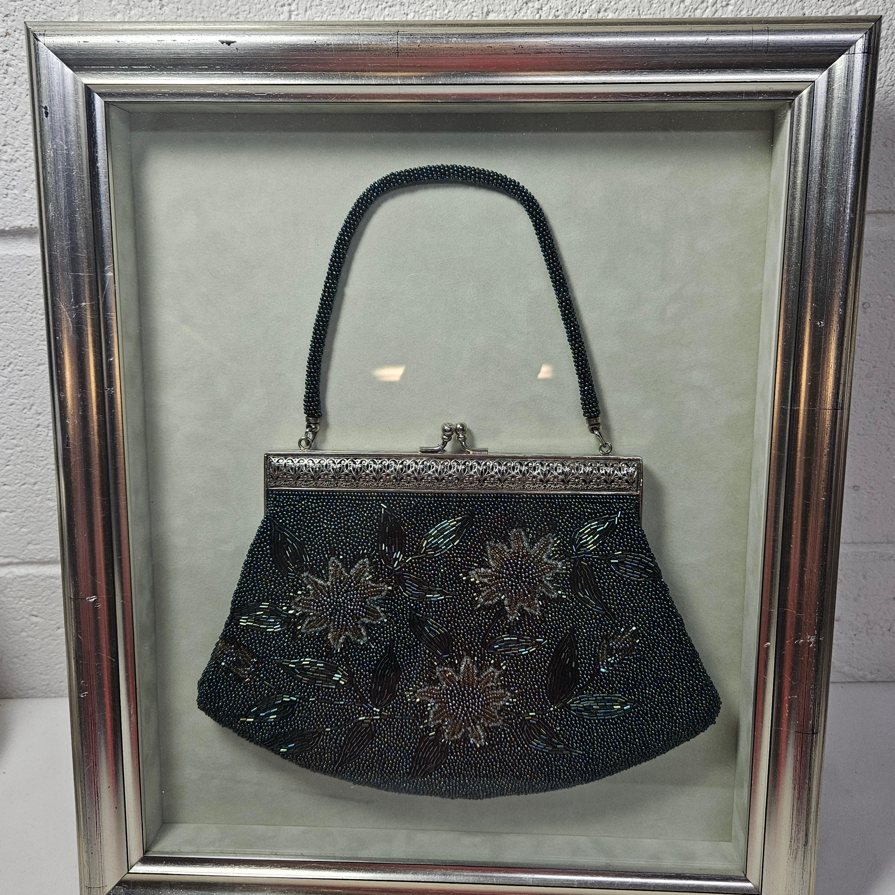 1920’s Beaded Evening Purse Professionally Framed