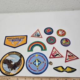 Lot of Assorted Vintage Patches and 1 Pin