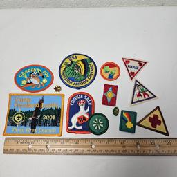 Lot of Girl Scouts Patches and Pins