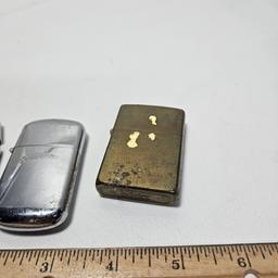 1 Camel and 2 Zippo Lighters