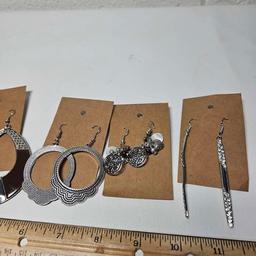5 Pairs of New Carded Earrings